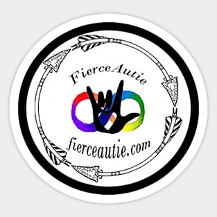 Fierce Autie Logo Sticker